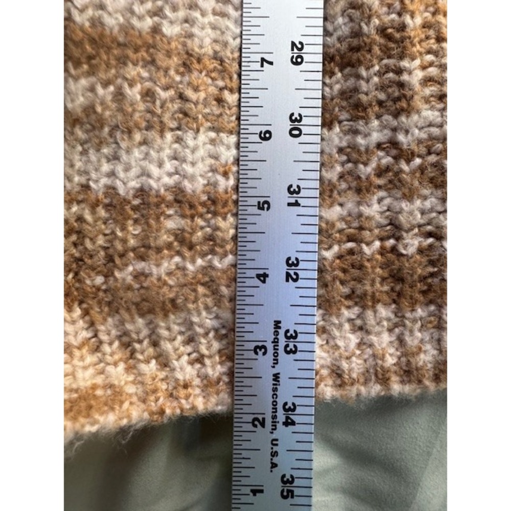 Loft Outlet Marled Shawl Collar Cardigan Sweater Long Line Brown XL Granny - Picture 10 of 11